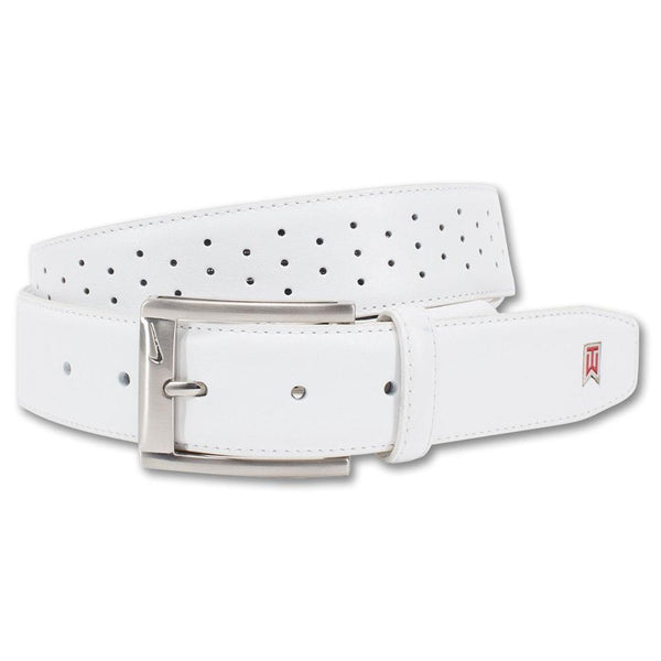 Nike TW Perforated Mesh 2 Golf Belt White - 23 Men