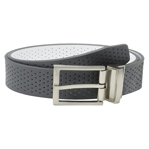 Nike Core Perforated Reversible Golf Belt Dark Gray/White - 23 Men