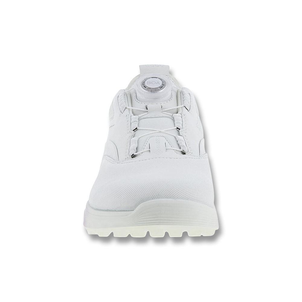 ECCO S-Three BOA Spikeless Golf Shoes White/Delicacy/White - SS23 Women