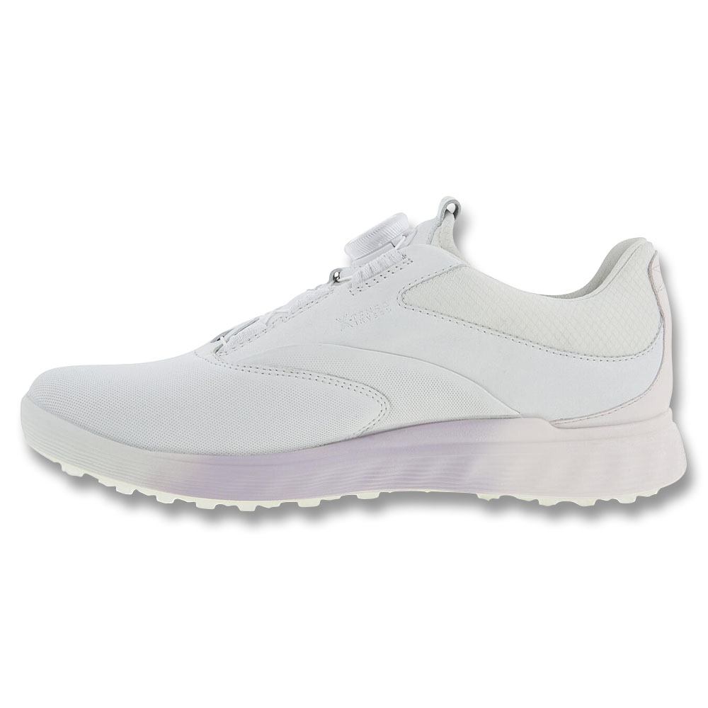 ECCO S-Three BOA Spikeless Golf Shoes White/Delicacy/White - SS23 Women