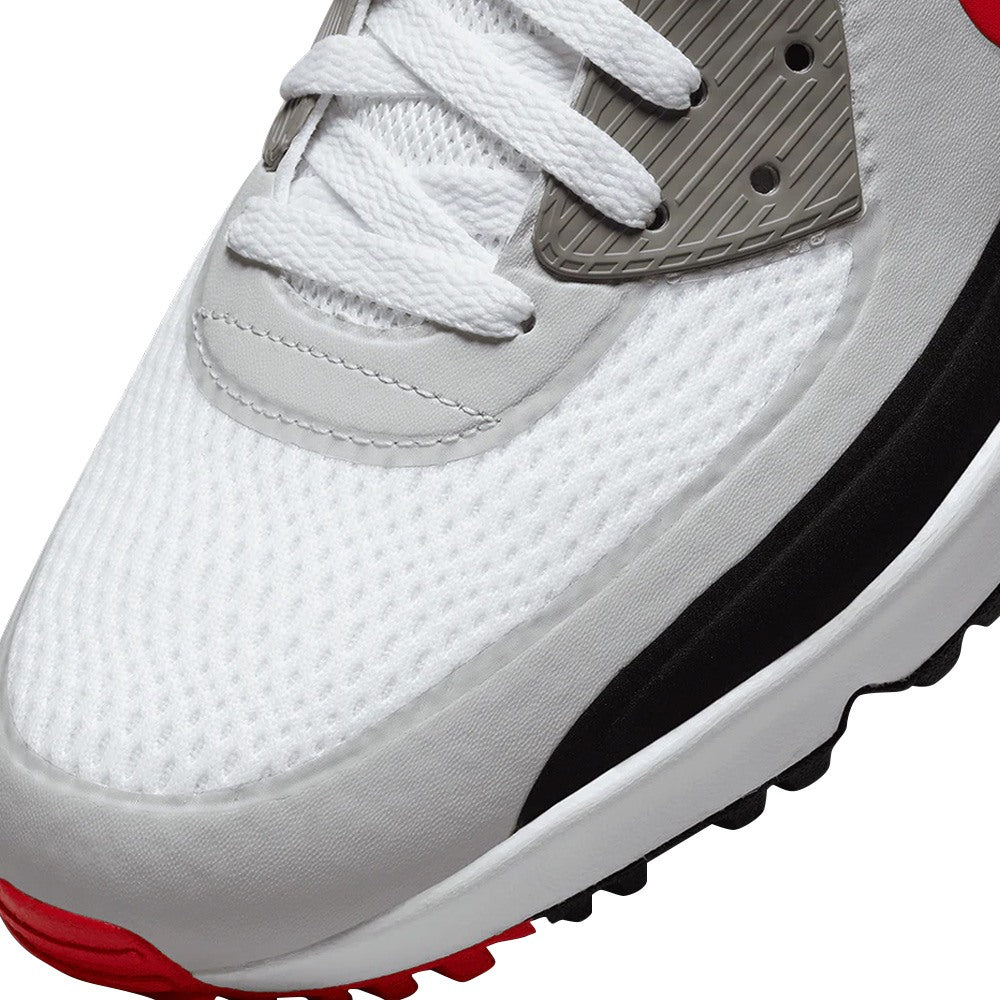Nike Air Max 90 G Spikeless Golf Shoes White/University Red/Black
