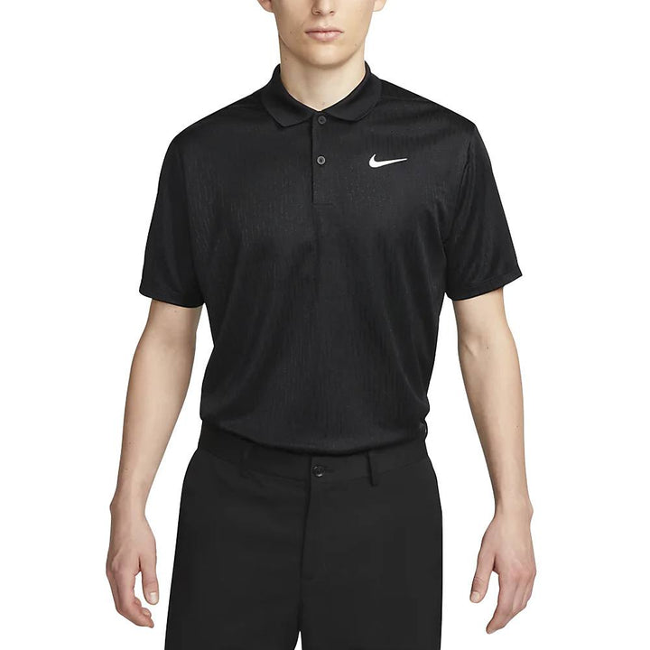 Nike Dri-FIT Victory+ Jacquard Golf Polo Black/White - 23 Men