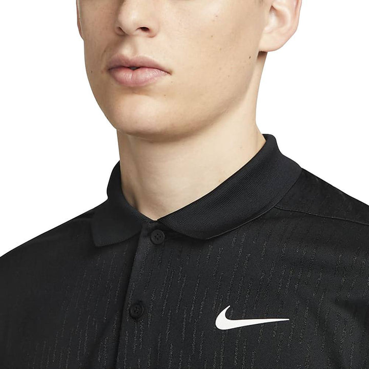 Nike Dri-FIT Victory+ Jacquard Golf Polo Black/White - 23 Men