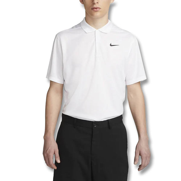 Nike Dri-FIT Victory+ Jacquard Golf Polo White/Black - 23 Men