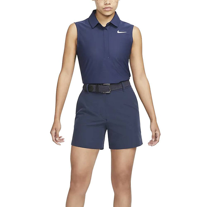 Nike Dri-FIT ADV Tour Sleeveless Golf Polo Midnight Navy/White - SS23 Women