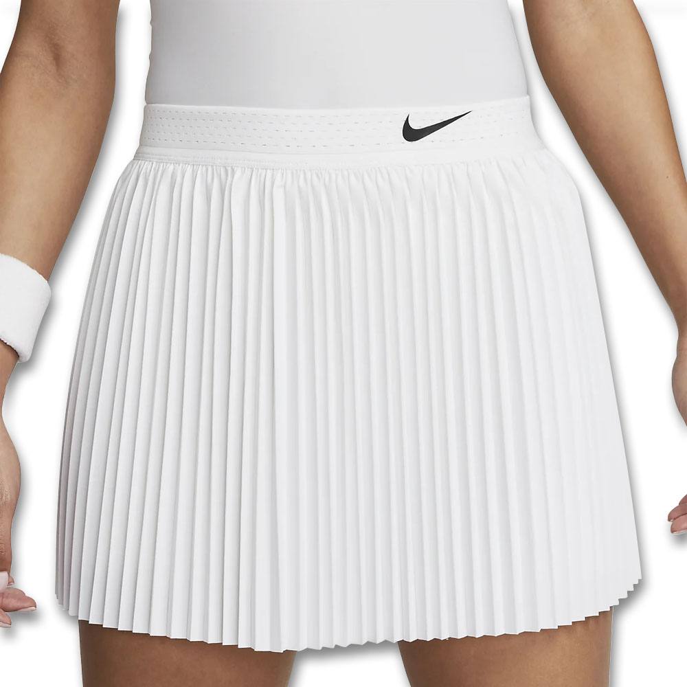 Nike Dri-FIT Advantage Pleated Tennis Golf Skirt White/Black - SS23 Women