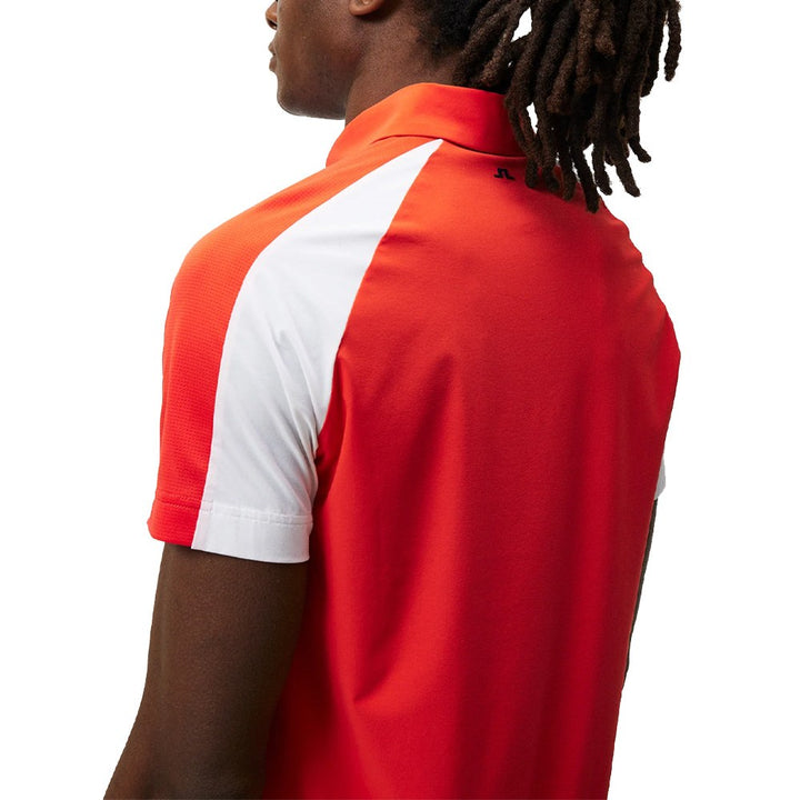 J.Lindeberg Nial Regular Fit Golf Polo Fiery Red - 23 Men