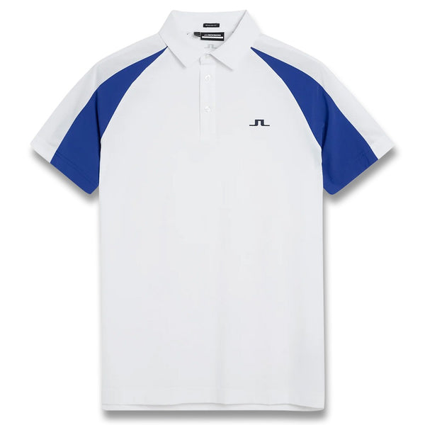 J.Lindeberg Nial Regular Fit Golf Polo White - 23 Men