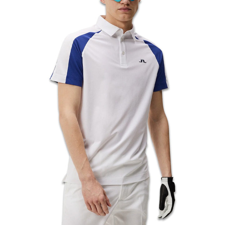 J.Lindeberg Nial Regular Fit Golf Polo White - 23 Men