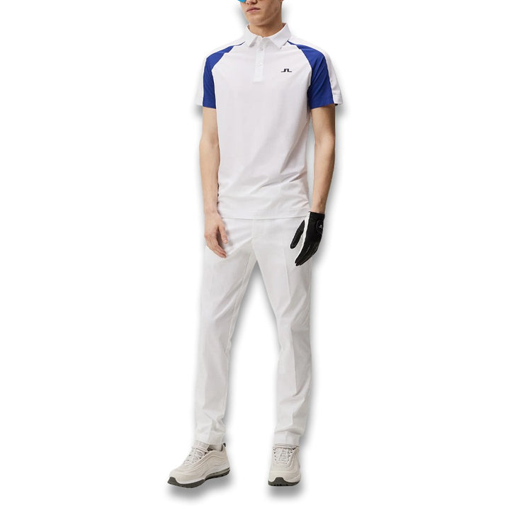 J.Lindeberg Nial Regular Fit Golf Polo White - 23 Men