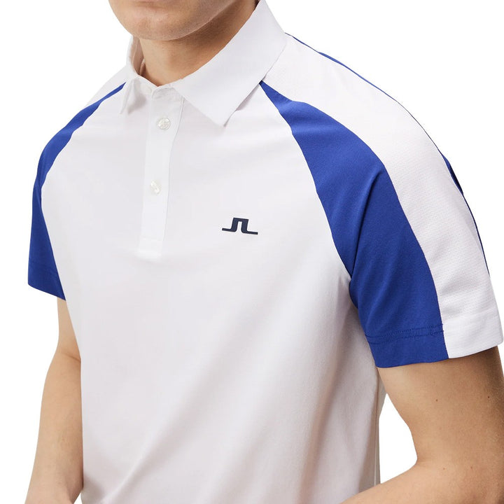 J.Lindeberg Nial Regular Fit Golf Polo White - 23 Men