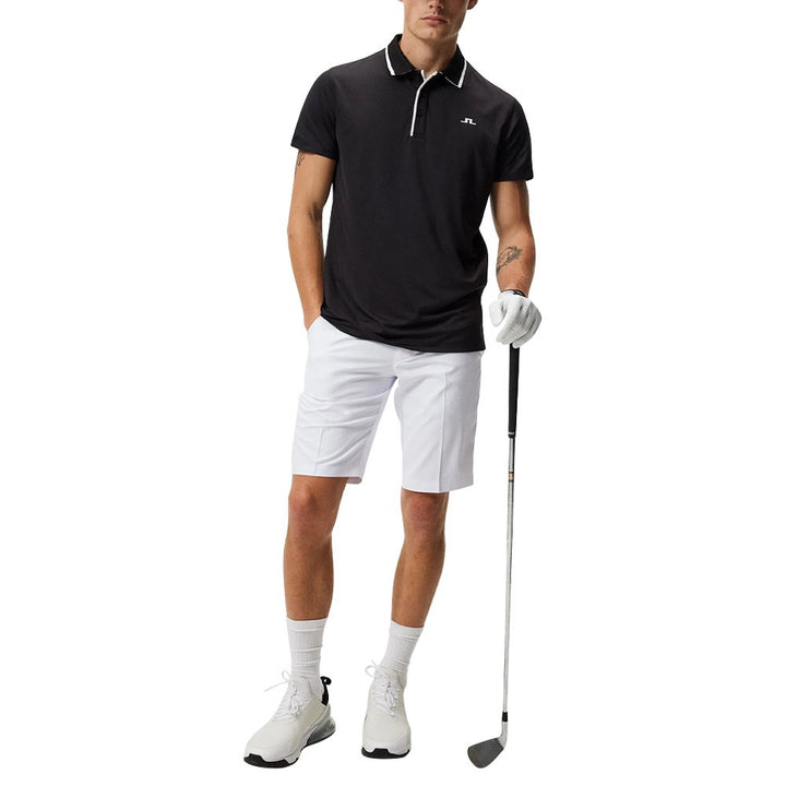 J.Lindeberg Luca Regular Fit Golf Polo Black - 23 Men