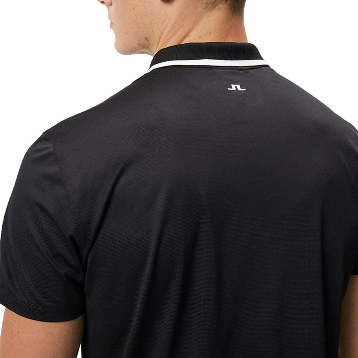 J.Lindeberg Luca Regular Fit Golf Polo Black - 23 Men
