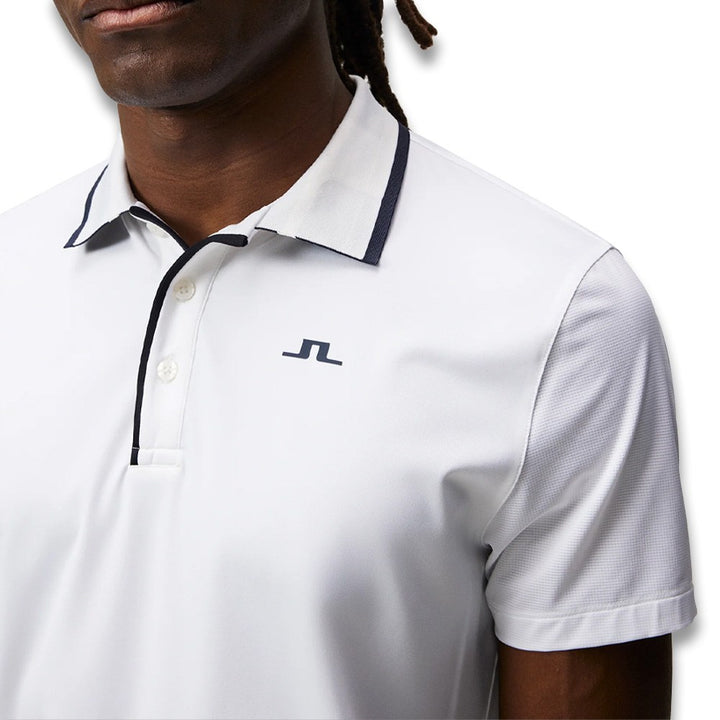J.Lindeberg Luca Regular Fit Golf Polo White - 23 Men