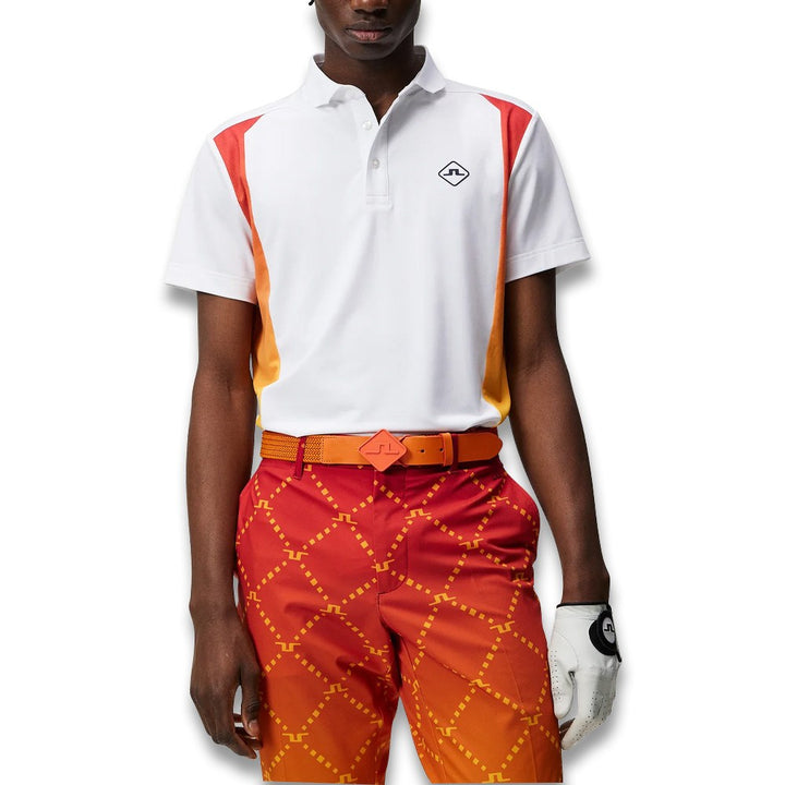 J.Lindeberg Freddy Regular Fit Golf Polo White - 23 Men