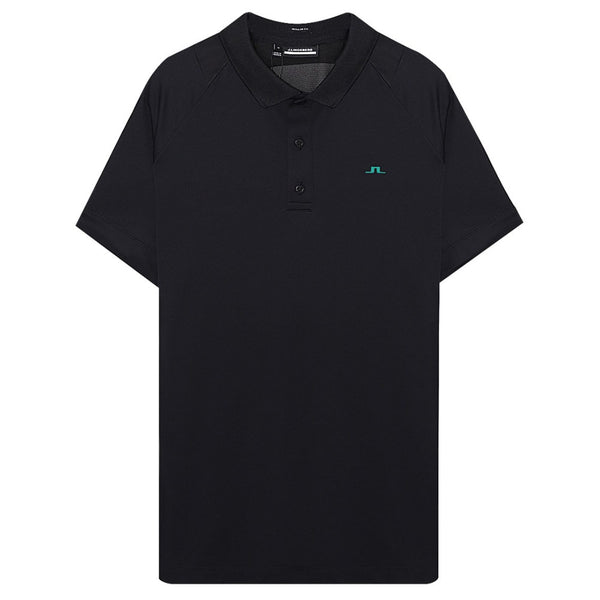 J.Lindeberg Lars Regular Fit Golf Polo Black - 23 Men