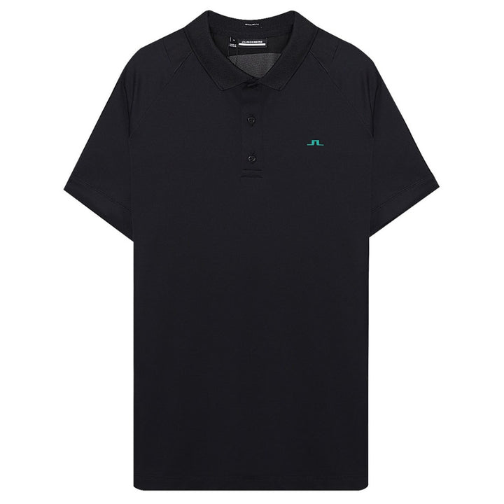 J.Lindeberg Lars Regular Fit Golf Polo Black - 23 Men