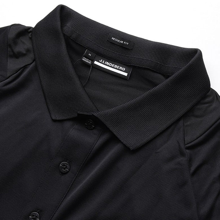 J.Lindeberg Lars Regular Fit Golf Polo Black - 23 Men