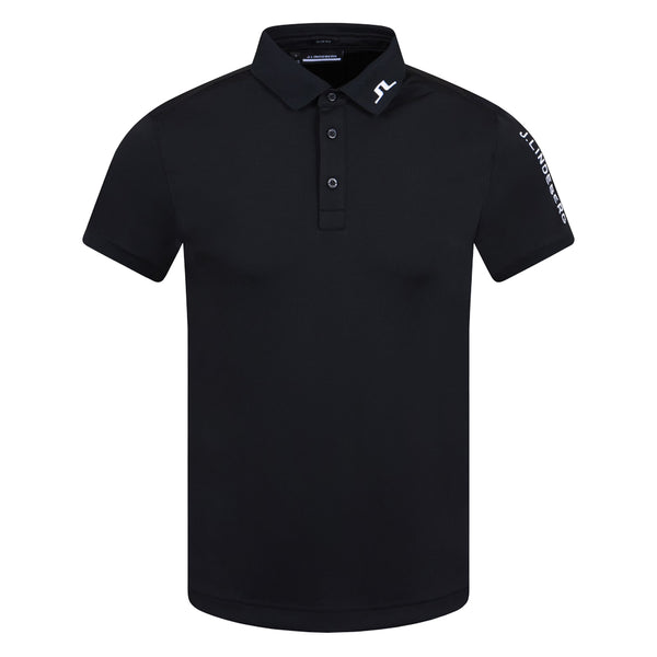 J.Lindeberg Tour Tech Slim Fit Golf Polo Black - 23
