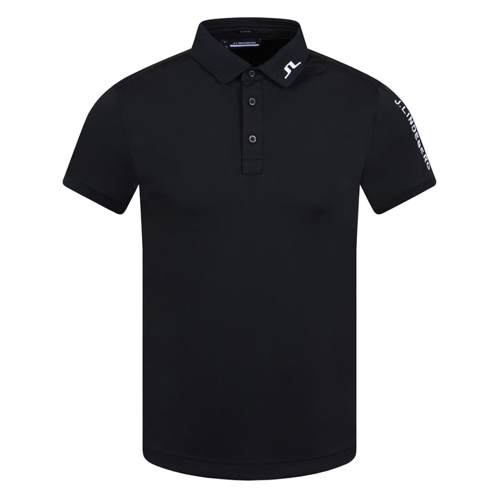 J.Lindeberg Tour Tech Slim Fit Golf Polo Black - 23