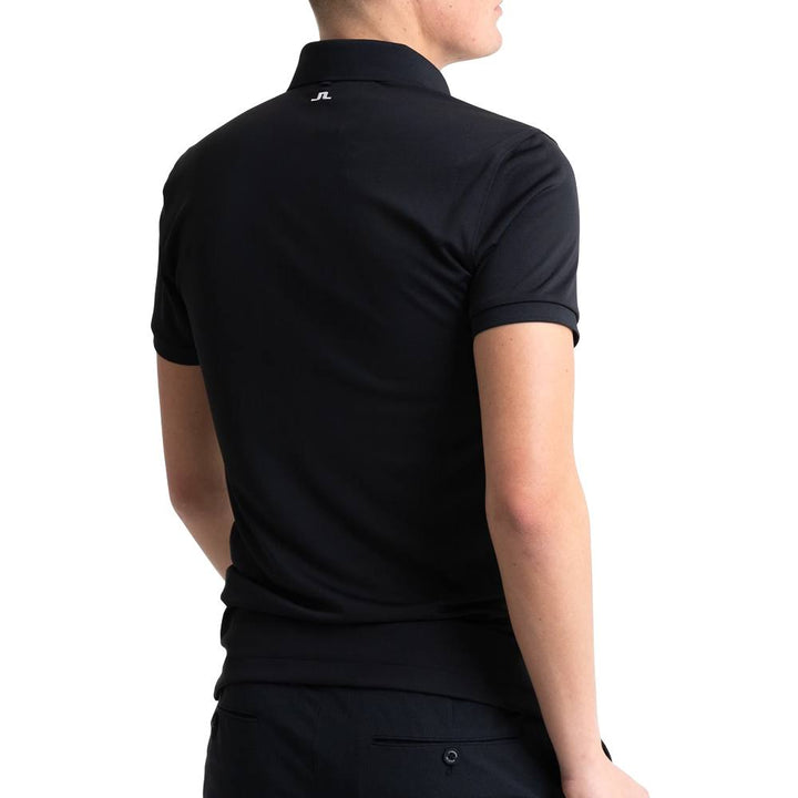 J.Lindeberg Tour Tech Slim Fit Golf Polo Black - 23
