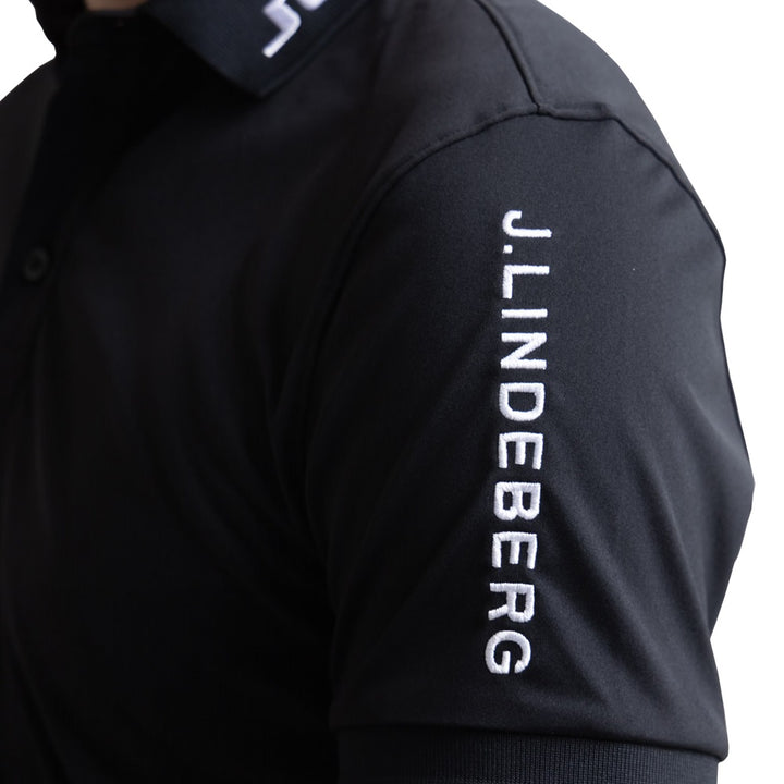 J.Lindeberg Tour Tech Slim Fit Golf Polo Black - 23