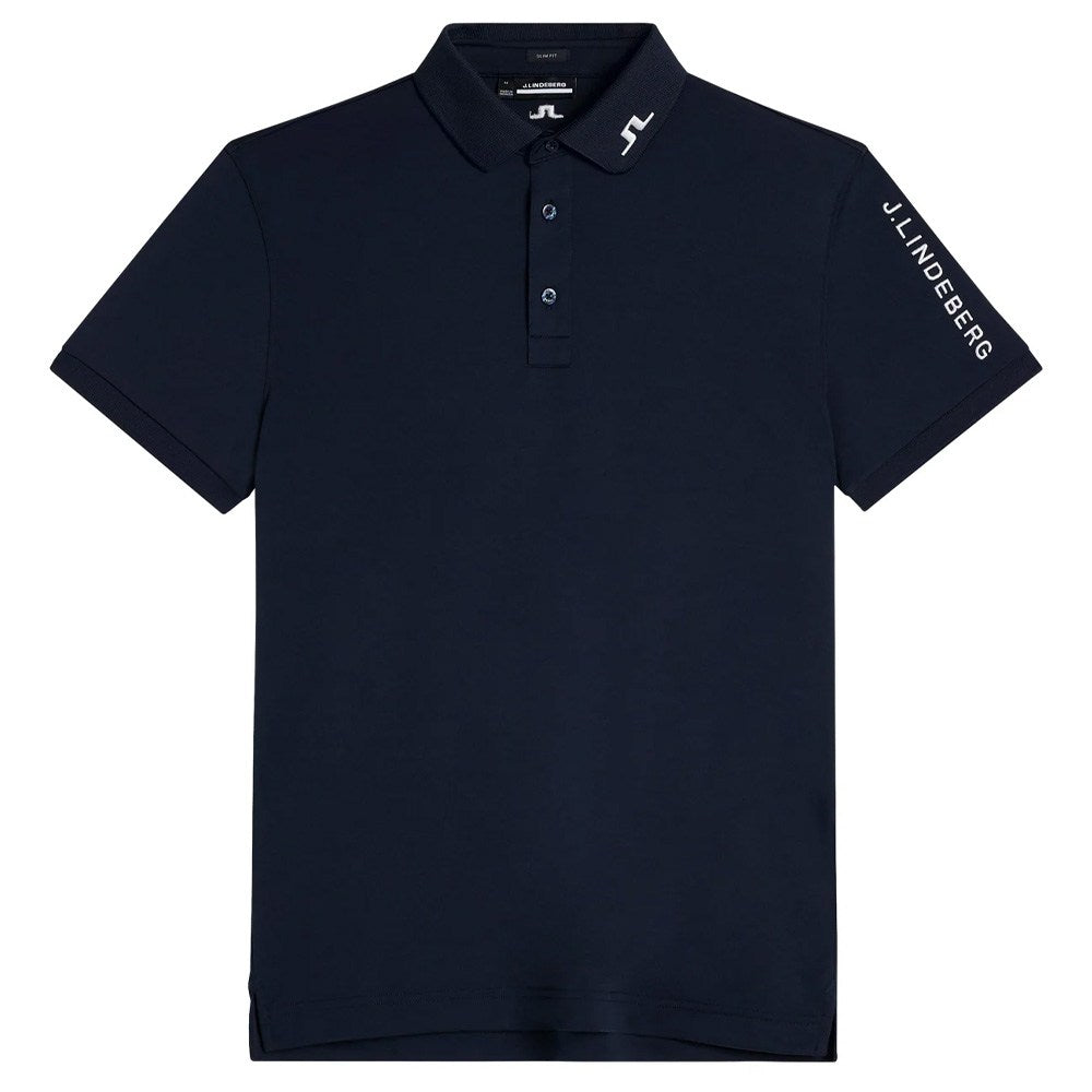 J.Lindeberg Tour Tech Slim Fit Golf Polo JL Navy - SS23 Men – Golfio
