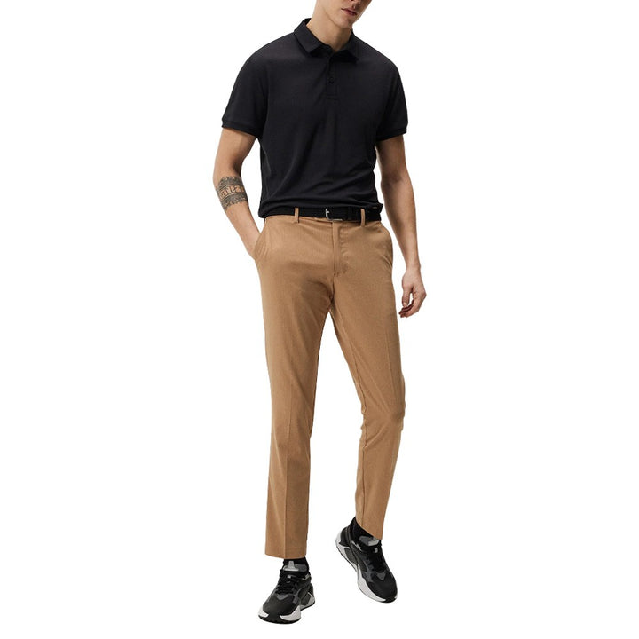 J.Lindeberg Tour Regular Fit Golf Polo Black - 23 Men