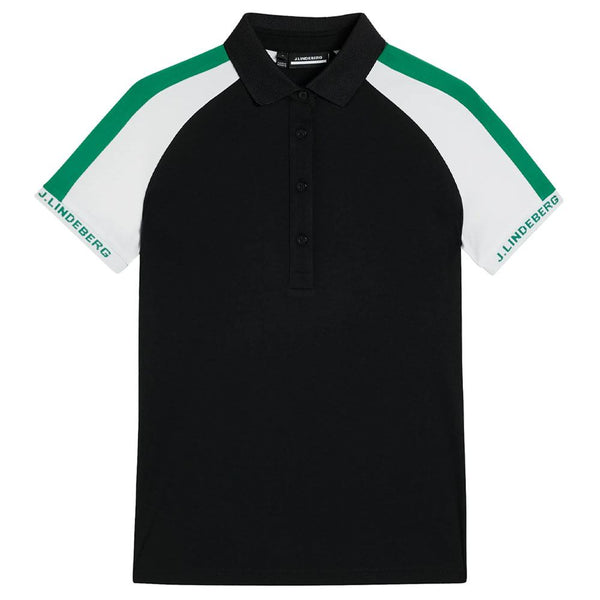 J.Lindeberg Perinne Golf Polo Black - SS23 Women