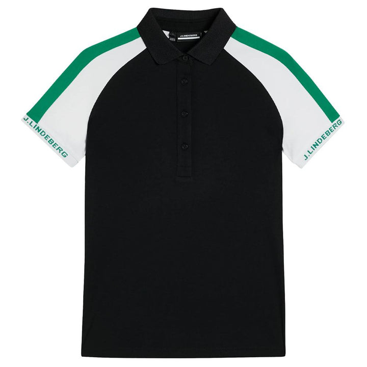J.Lindeberg Perinne Golf Polo Black - SS23 Women