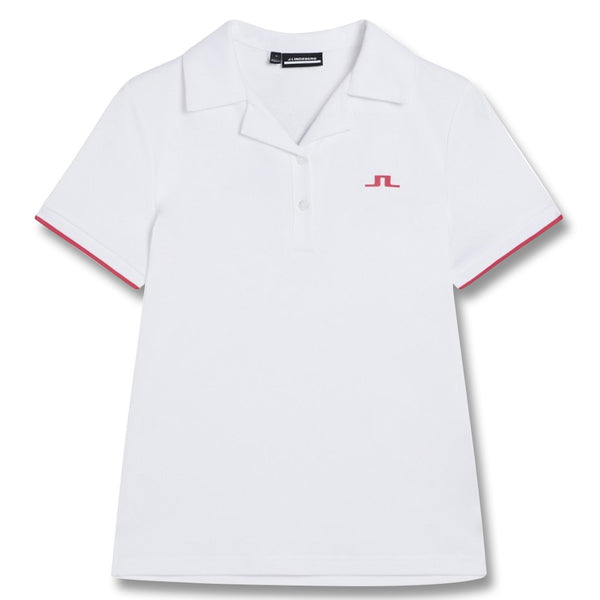 J.Lindeberg Solange Golf Polo White - SS23 Women