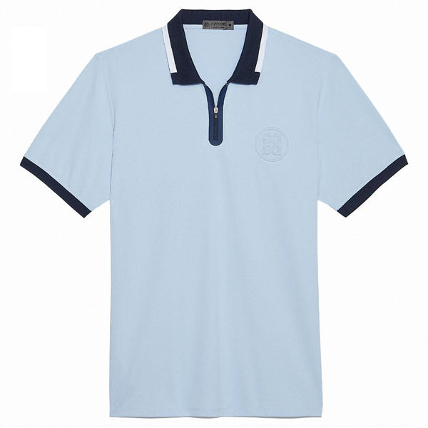 Gfore Embossed Logo Quarter Zip Tech Pique Golf Polo 2023