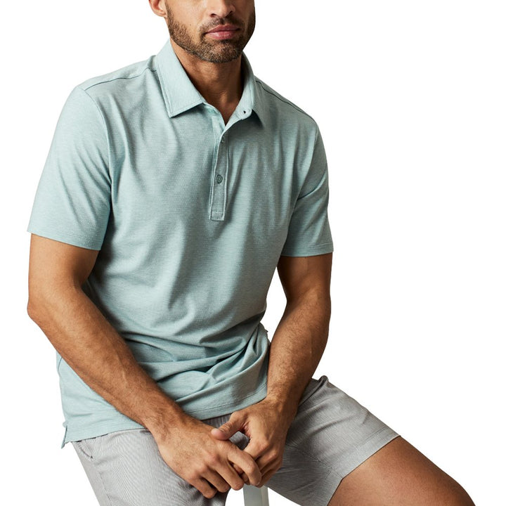 7Diamonds Nikos Golf Polo Seafoam