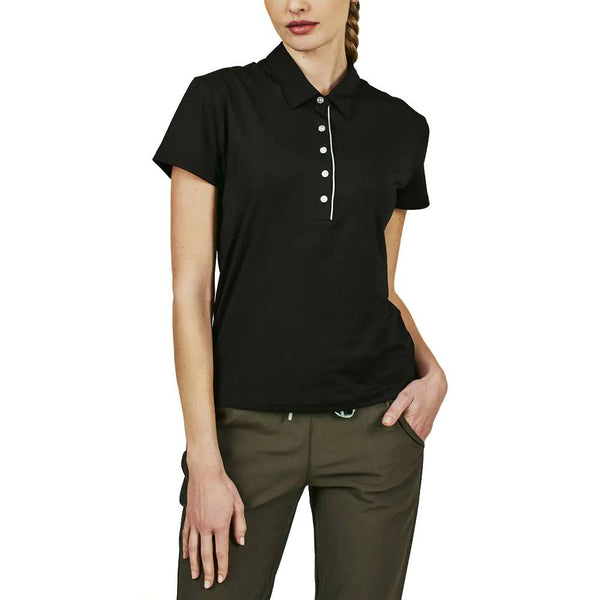 7Diamonds Sade Golf Polo Black - 23 Women