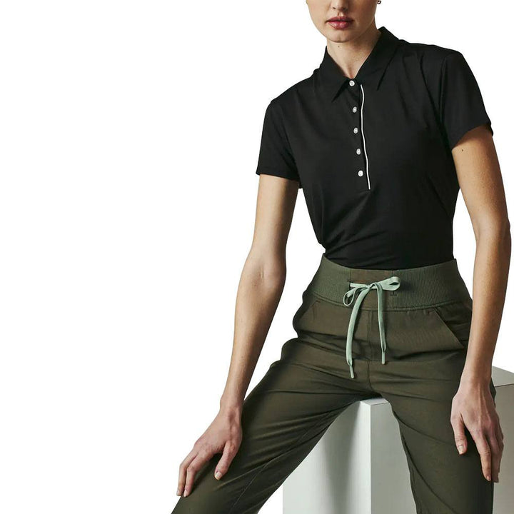 7Diamonds Sade Golf Polo Black - 23 Women