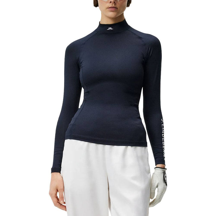 J.Lindeberg Asa Soft Compression Top SS Golf Baselayer JL Navy - 23 Women