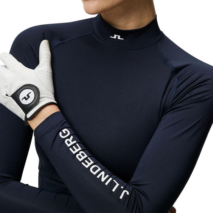 J.Lindeberg Asa Soft Compression Top SS Golf Baselayer JL Navy - 23 Women