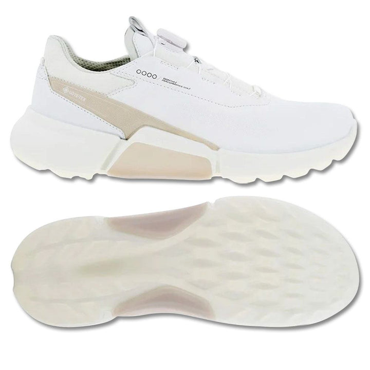 ECCO BIOM H4 BOA Spikeless Golf Shoes White/Gravel - SS23 Men