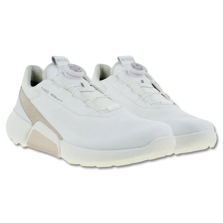ECCO BIOM H4 BOA Spikeless Golf Shoes White/Gravel - SS23 Men
