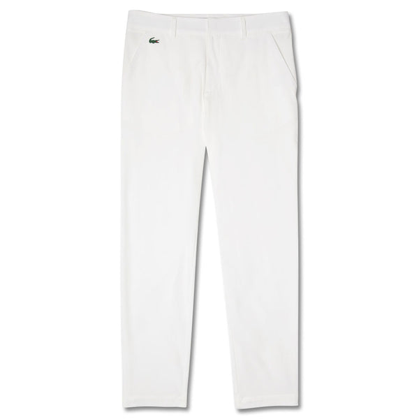 Lacoste Sport Stretch Taffeta Chinos Golf Pants Off White - SS23 Men