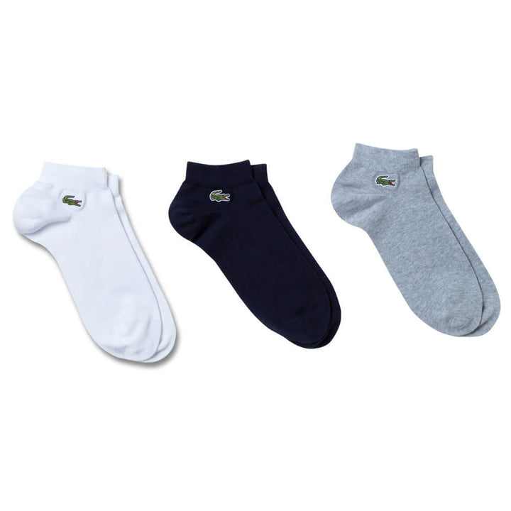 Lacoste Unisex Sport Low-Cut Three-Pack Golf Socks 2023