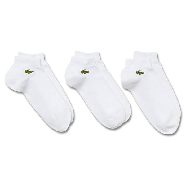 Lacoste Unisex Sport Low-Cut Three-Pack Golf Socks 2023