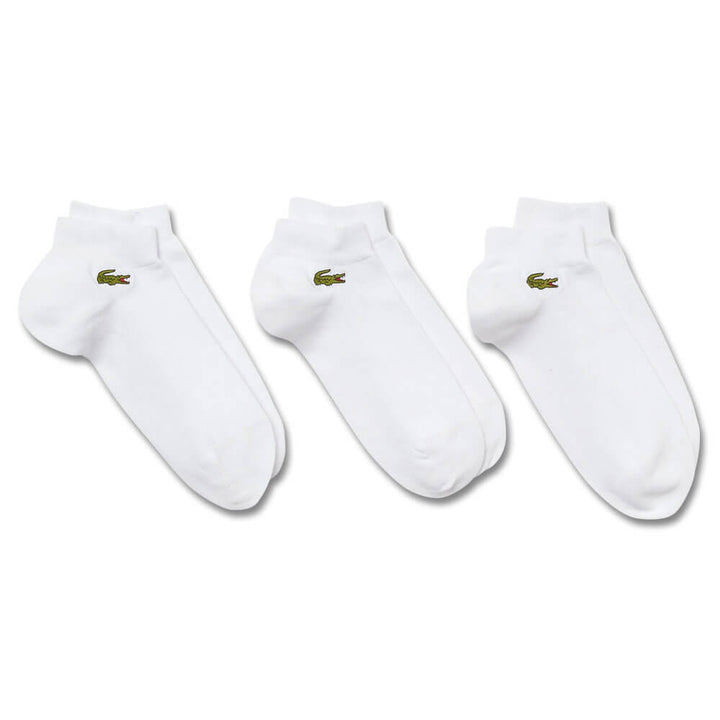 Lacoste Unisex Sport Low-Cut Three-Pack Golf Socks 2023