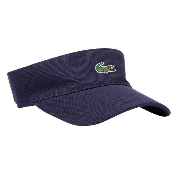 Lacoste Sport Pique and Fleece Tennis Golf Visor Navy - 23 Unisex