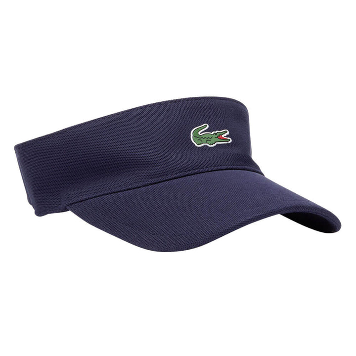 Lacoste Sport Pique and Fleece Tennis Golf Visor Navy - 23 Unisex