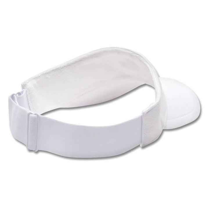Lacoste Sport Pique and Fleece Tennis Golf Visor White - 23 Unisex