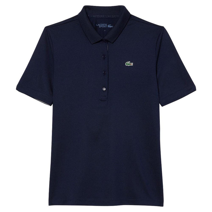 Lacoste Sport Breathable Stretch Golf Polo Navy Blue/White - SS23 Women