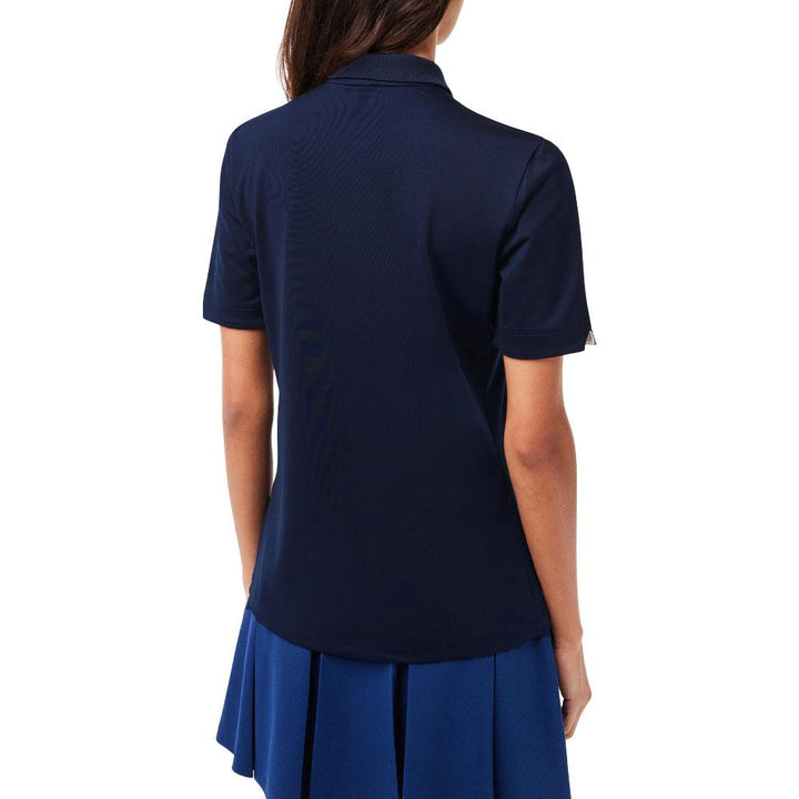 Lacoste Sport Breathable Stretch Golf Polo Navy Blue/White - SS23 Women
