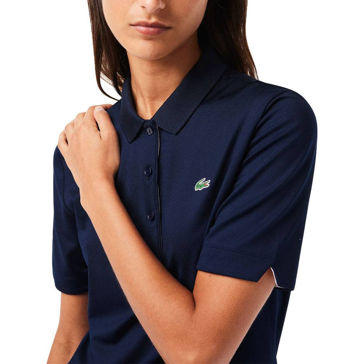 Lacoste Sport Breathable Stretch Golf Polo Navy Blue/White - SS23 Women