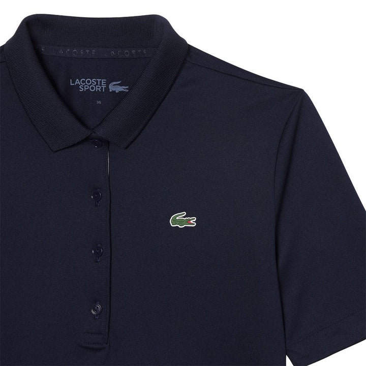 Lacoste Sport Breathable Stretch Golf Polo Navy Blue/White - SS23 Women